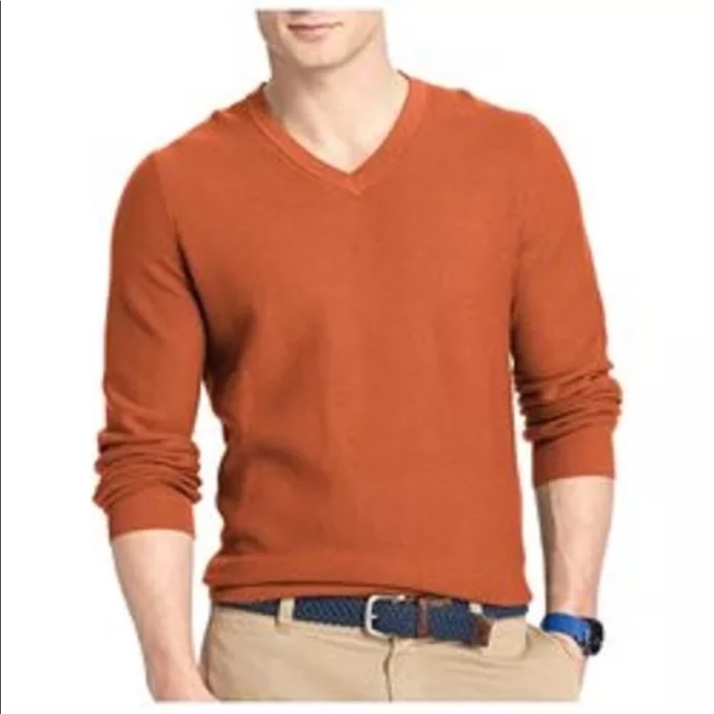 Izod burnt orange men’s sweater size L